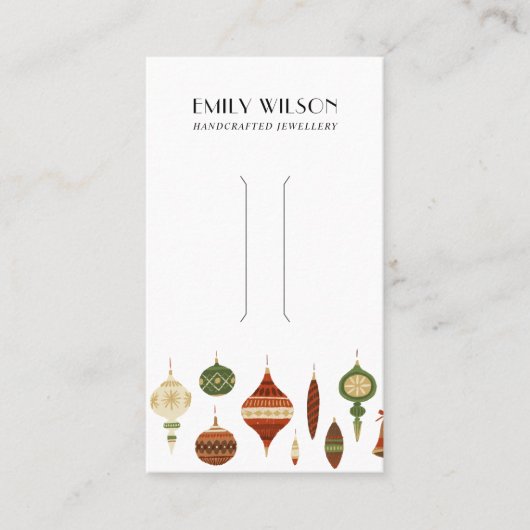 CARTE D'AFFICHAGE FESTIVE CHRISTMAS ORNAMENT HAIR  (Devant)