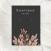 Carte d'affichage Feuille en terre noire