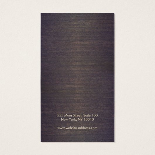 Carte d'affichage Feuille et en bois (Dos)