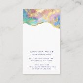 Carte d'affichage Fire Opal Rainbow Gemstone (Dos)