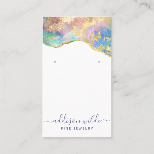 Carte d'affichage Fire Opal Rainbow Gemstone (Devant)