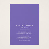 Carte d'affichage fleur sauvage (Dos)