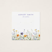 Carte d'affichage fleur sauvage (Devant)