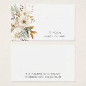 Carte d'affichage Fleur sauvage d'aquarelle à orei (Devant & derrière)