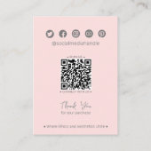 Carte d'affichage Fleur sauvage de bijoux rose (Dos)