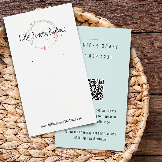 Carte d'affichage fleur sauvage de courroie à orei