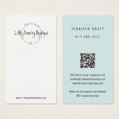 Carte d'affichage fleur sauvage de courroie à orei (Devant & derrière)