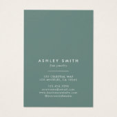 Carte d'affichage Fleur sauvage d'été pour collier (Dos)