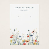 Carte d'affichage Fleur sauvage dynamique (Devant)