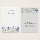 Carte d'affichage Fleur sauvage élégant moderne (Devant & derrière)