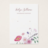 Carte d'affichage fleur sauvage fraîche (Devant)