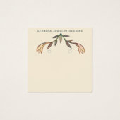 Carte d'affichage fleurie Lily oreille bijoux fleu (Devant)