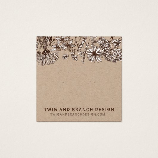 Carte d'affichage Fleurs sauvages (Devant)