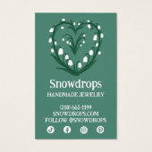 Carte d'affichage Floral Lily oreille collier bijo (Dos)