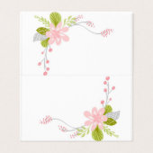 Carte d'affichage florale (Outside Unfolded)