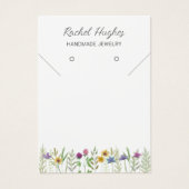 Carte d'affichage florale bijoux (Devant)