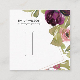 CARTE D'AFFICHAGE FLORALE BURGUNDY BLUSH HAIR CLIP