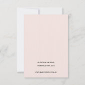 CARTE D'AFFICHAGE FLORALE DE LA COUCHE DE PROTÉA B (Dos)