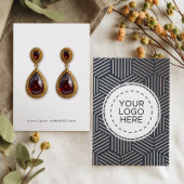 Carte d'affichage géométrique de l'oreille Rose de