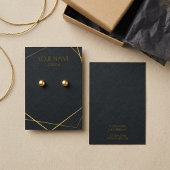 Carte d'affichage géométrique or simple