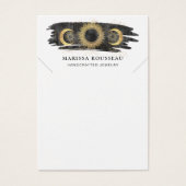 Carte d'affichage Gold Black Sun Moon Star (Devant)