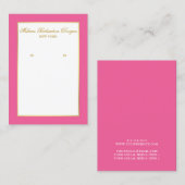 Carte d'affichage Gold et Hot Pink (Devant / Derrière)