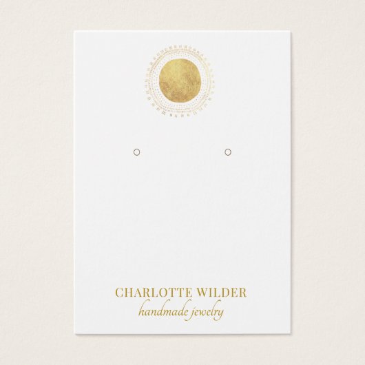 Carte d'affichage Gold Foil Circle (Devant)