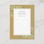 Carte d'affichage Gold Greenery Foliage (Devant)