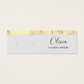 Carte d'affichage Gold Grey Stud oreille (Devant)