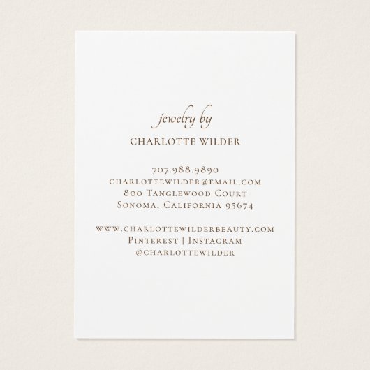 Carte d'affichage Gold Sunburst Stud oreille (Dos)