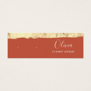 Carte d'affichage Gold Terracotta Stud oreille