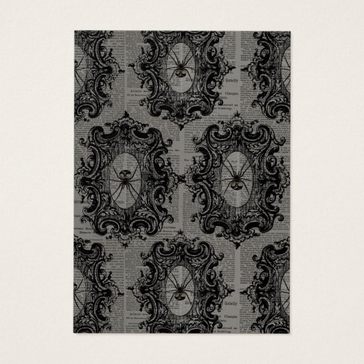 Carte d'affichage Gothique Araignées Halloween (Dos)