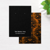 Carte d'affichage gothique en dentelle orange noir (Bureau)