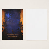 Carte d'affichage gothique Halloween (Devant & derrière)