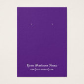 Carte d'affichage gothique Halloween noir violet o (Devant)