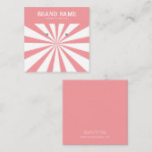 Carte d'affichage Gras Rose Sun Modern Earrings (Devant / Derrière)