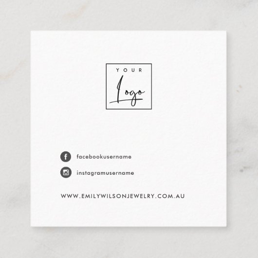 CARTE D'AFFICHAGE GRAY BLUE BURLAP LINEN STUD EARR (Dos)