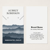 Carte d'affichage gris bleu Magic Misty Mountains (Devant & derrière)