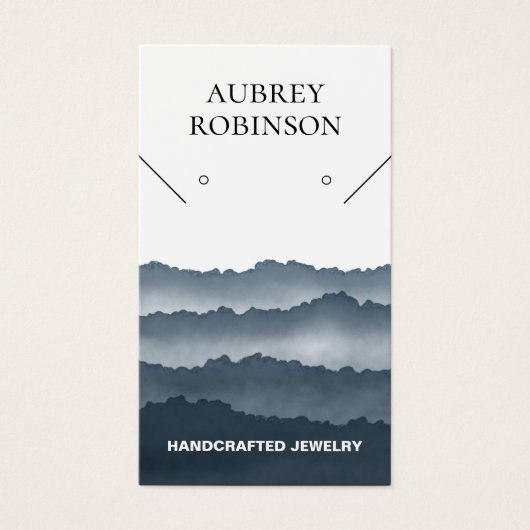 Carte d'affichage gris bleu Magic Misty Mountains (Devant)