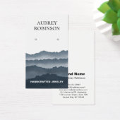 Carte d'affichage gris bleu Misty Watercolor Mount (Bureau)
