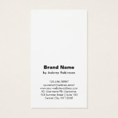 Carte d'affichage gris bleu Misty Watercolor Mount (Dos)