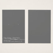 Carte d'affichage gris plat simple (Devant & derrière)