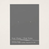 Carte d'affichage gris plat simple (Devant)