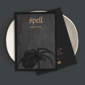 Carte d'affichage Halloween Araignée de thème orei