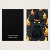 Carte d'affichage Halloween Cat Earring (Devant & derrière)