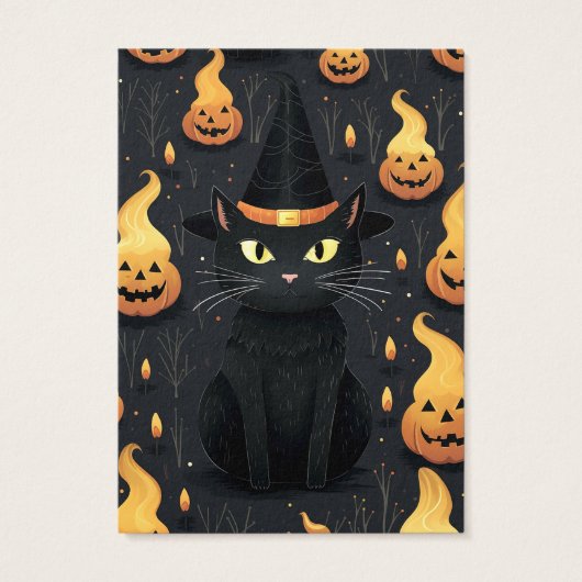 Carte d'affichage Halloween Cat Earring (Dos)