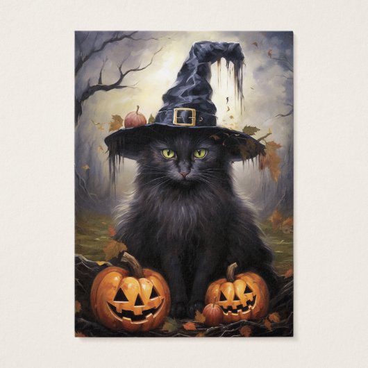 Carte d'affichage Halloween Cat Earring (Dos)