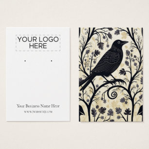 Carte d'affichage Halloween Crow Raven