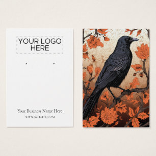 Carte d'affichage Halloween Crow Raven