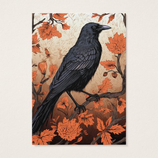 Carte d'affichage Halloween Crow Raven (Dos)